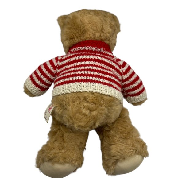 Teddy Bear Tan Brown Eyes Stars Stripes Shirt Gina Stuffed Animal Plush Toy - Picture 7 of 10